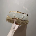 Hot Sale Newest crystal diamond clutch evening bags diamond rhinestone money bling shoulder clutch Evening  Clutch bling handbag