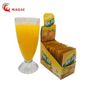Hot sale orange juice powdered mix drink 9g for 1.5L instant flavor fruit jus drink