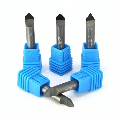 Hot Sale Shank Diameter 6mm 10mm Diamond Stone Carving Tool PCD Milling Cutter