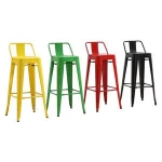 Hot sale stackable high metal bar chair