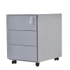 Hot sale steel mobile office lockable filing cabinet storage movable drawers cabinet wholesale