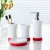 Import Hot sale white accessories colorful ceramic bathroom set from China