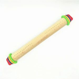 hot sell low MOQ adjustable wooden rolling pin with handles