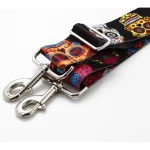 Hot selling Beautiful Skull Series Heat Transfer Printing Polyester Adjustable Handbag  Shoulder Straps
