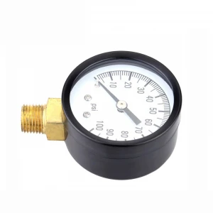 Hot Selling New Design Clear Bar Dial Plate dry Pressure Gauge With Switch