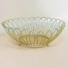 Hot selling wholesale kitchen living room home metal iron art wire mesh vegetable fruit basket