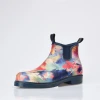 Hot Selling Women Waterproof Colorful Printing Neoprene Rubber Ankle  Wholesale Short Muck Boots
