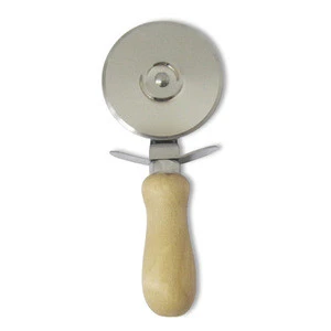 Hot Selling Wooden Handle pizza cutter server