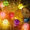 Hot selling Xmas led sepak takraw light string christmas light chain party supplies decorations