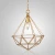 Import Hotsale wonderful home accessories geometrical cage Lighting metal lustre wind lantern pendant light from China