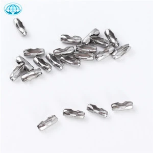 Hoyo supply stainless steel custom metal ball bead chain connector clips for DIY Jewelry