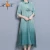 Import HTK Elegant Women Casual Loose Embroidered Traditional Chinese Dress from China