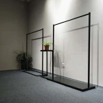 huohua wholesale hot selling women metal hanging clothes display racks