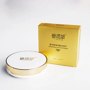 Hyaluronic acid Soap Paper For Washing Makeup Remove Face Cleaner