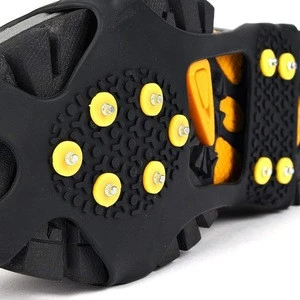Ice and Snow Traction Cleats Universal Slip-on Stretch fit Snow Ice Spikes Crampons
