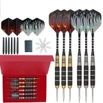 IgnatGames Steel Tip Darts - Professional Darts Set with Aluminum Shafts and Flights