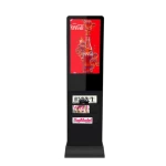 Indoor floor standing with magazine rack digital device lcd media palyer Windows Android display monitor kiosk totem