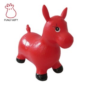 Inflatable jumping animal horse bouncing toy