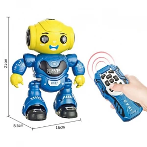 Infrared remote control intelligent programming dancing singing robot lifelike smart robot toys with light and voice