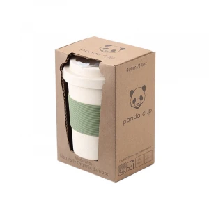 Innovative Reusable Eco Friendly Durable Bamboo Fiber Coffee Cup with Silicone Rubber