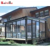 Insulation System Triangle Aluminum Frame Sunroom Kits Glass House