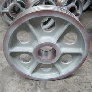Iron casting pulley wheel