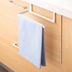 Iron Kitchen Tissue Holder Hanging Bathroom Toilet Roll Paper Holder Towel Rack Kitchen Cabinet Door Hook Holder