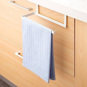 Iron Kitchen Tissue Holder Hanging Bathroom Toilet Roll Paper Holder Towel Rack Kitchen Cabinet Door Hook Holder