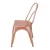 Import Iron Rose Gold Metal Steel Dining Chair For Wedding from China