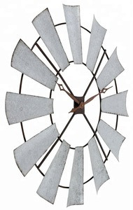 Iron sheet Farmhouse Windmill metal Wall Clock