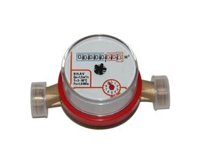 ISO 4064 class b water counter single jet water meter for brass body