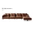 Import Italian minimalist technology cloth three-seat chaise longue simple large apartment removable washable cloth L-shape fabric sofa from China