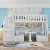 Import JNZ Home furniture solid wood frame children cartoon bunk bed with slide from China