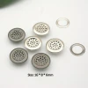 JY-020A metal mesh eyelets with washer metal grommets eyelets nickle, black color for mattress and garments
