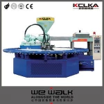KCLKA Automatic Rotary Plastic PVC Air Blowing Injection Molding Machine 24 Station One Color Slipper Sandal Making Machine