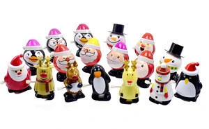 Kids Funny Santa claus Wind up Toys 15kinds Toys for Kids Party Favors Gift for Christmas Birthday Thanksgiving Present