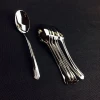 kinds of size plastic tableware silver and gold spoon