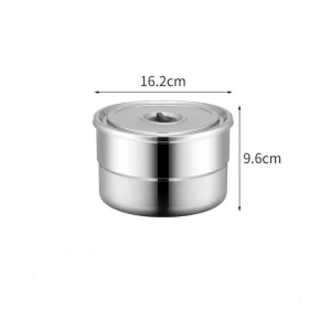 King-check Kitchen Canisters Stainless Steel Food Container Storage With stainless steel Lid