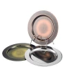 kitchen accessories stainless steel dish dinner plain vegetables round dish fruit tray plate stainless steel dish