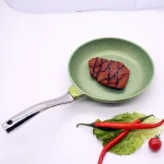 Kitchen Equipments Shallow Baking Marble Coating Frying Pan