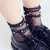 Import Korean Popular New Print Tulle Glitter with Pearl Women Loose Princess Socks from China