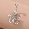 KRKC Wholesale titanium surgical steel sexy Navel Piercing women belly button rings body piercing jewelry set