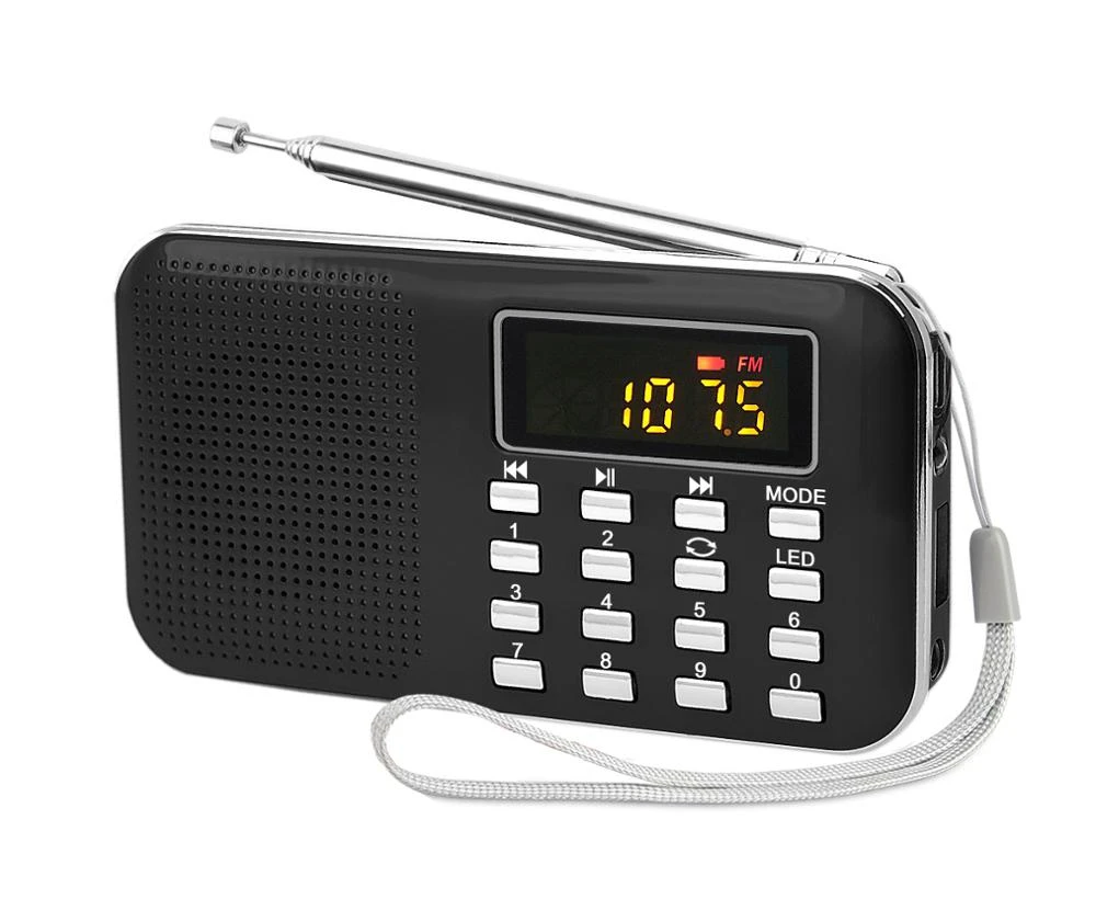 L-218 FM radio portable mp3 player, usb mp3 player with speaker