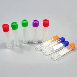Lab Self-Standing Clear Plastic 0.5-2.8ml Cryovial Tubes