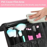 Large Travel Iridescent Cosmetic Bag Holographic Makeup Train Case