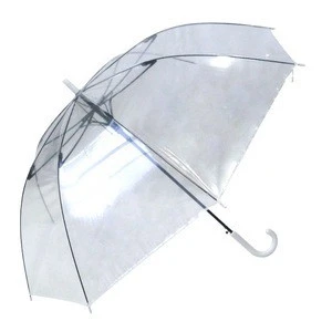 Large vinyl umbrella Luggage is hard to get wet Uses wind resistant glass fiber wind resistant bone