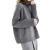 Import Latest women winter grey pullover high collar knit cashmere sweater from China