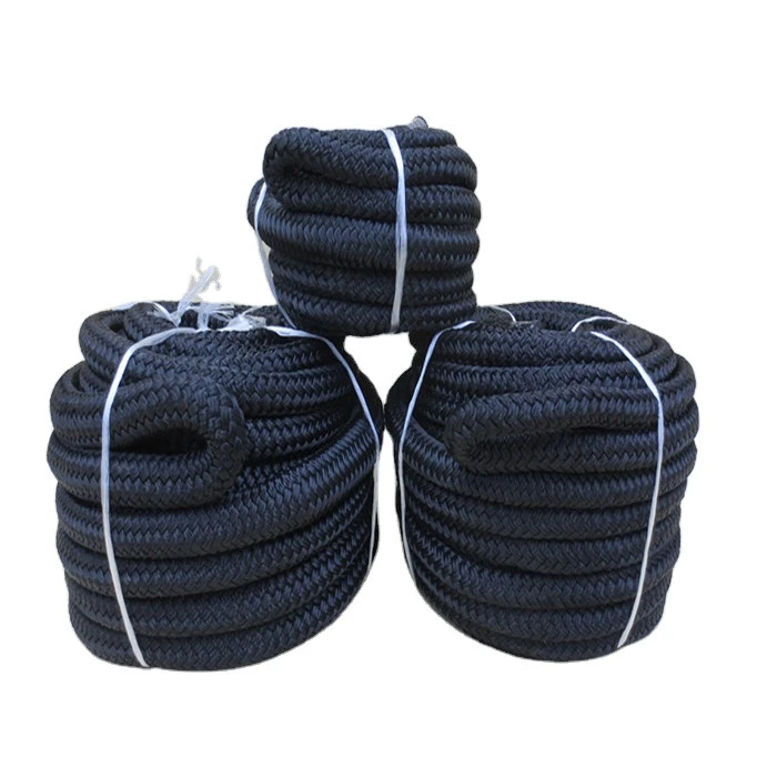 lead ropelarge diameter best selling navy color  double braided nylon dock lines have no MOQ diameter from 20-50mm for boat ship