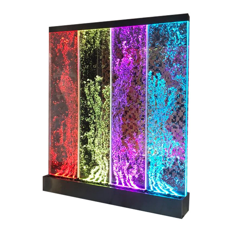 LED Metal stainless steel decorative acrylic movable screens bubble restaurant room dividers