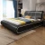 Import Light luxury  modern simple tatami master bedroom atmospheric double wedding bed leather soft bed with storage from China